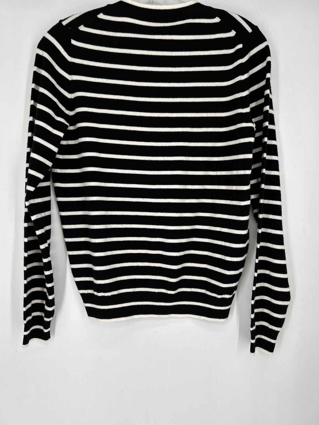Ann Taylor Size S Black & White Striped Cardigan