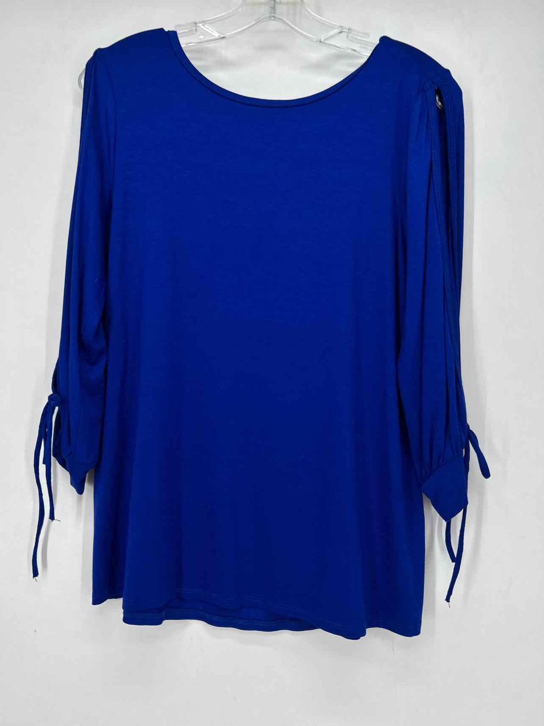 Trina Turk Size L Cobalt Blue Cold Shoulder