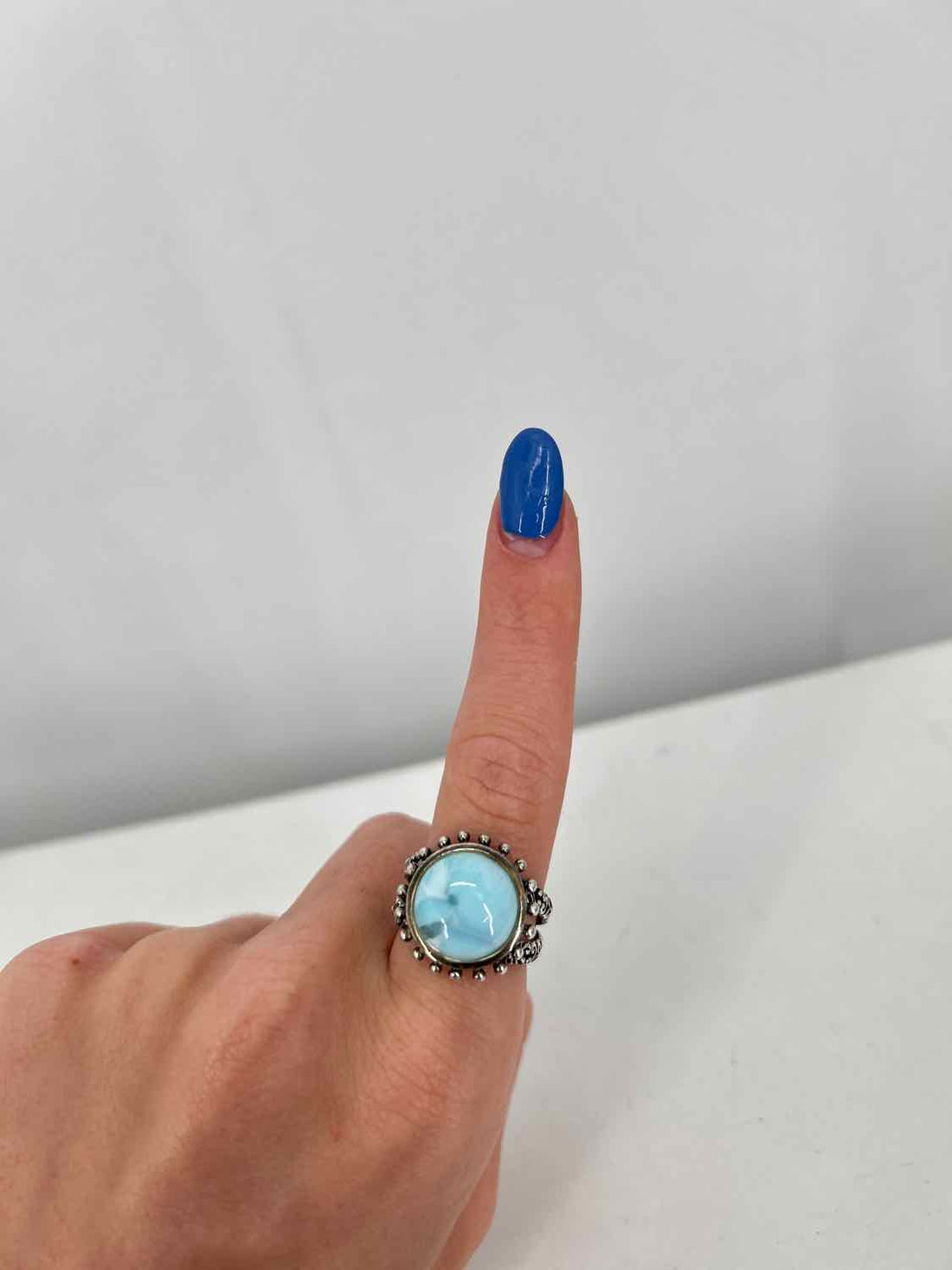 BBJ Size 7 Sterling Silver Larimar