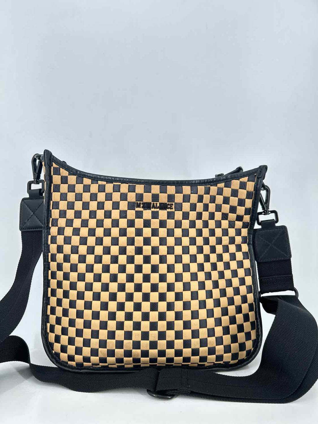 MZ Wallace Black & camel Nylon Crossbody