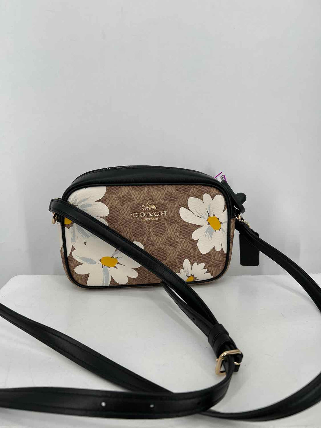 Coach Tan Floral Canvas Pre Owned Crossbody