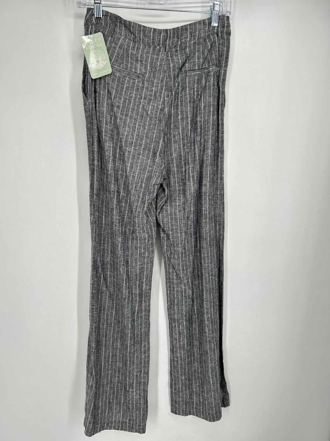 Olivaceous M Gray & White Striped NWT Boutique Pants