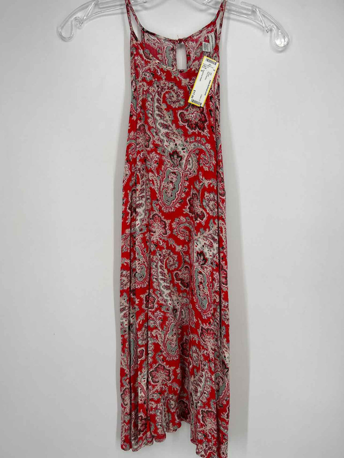 American Eagle Size S Red Paisley Dress