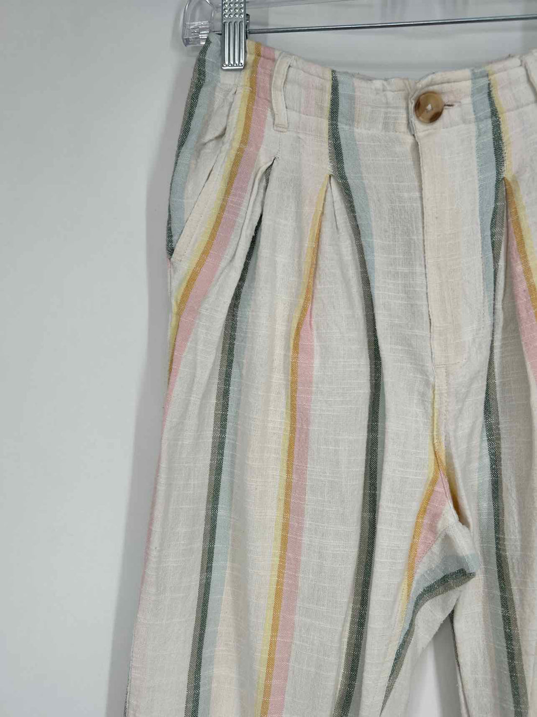 Billabong Size 25 White Striped Pants