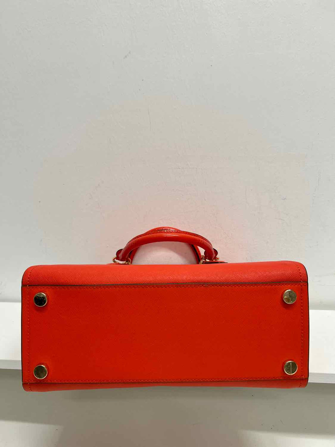 Michael Kors Dark Orange Saffiano Leather NWT Satchel