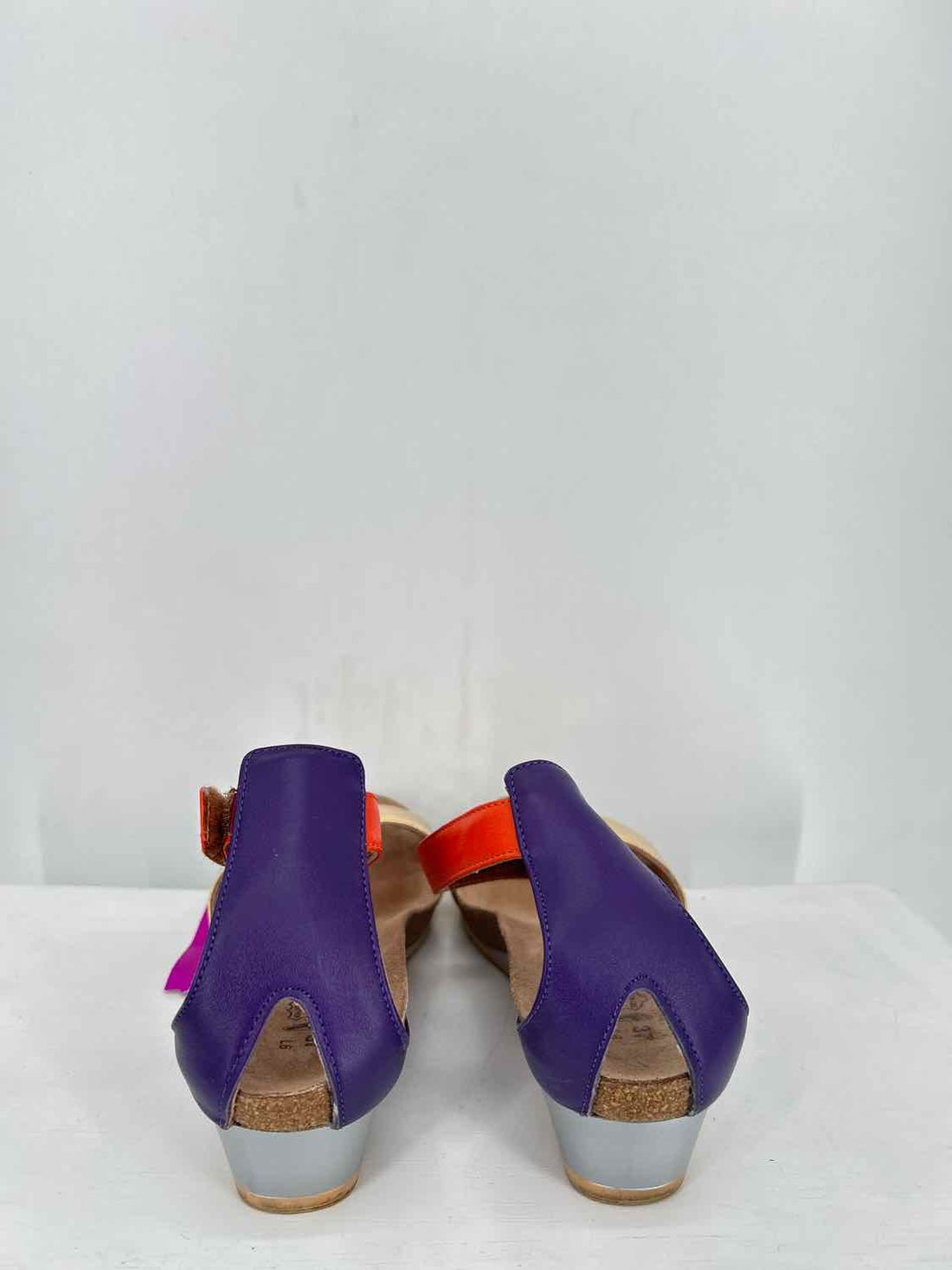 Naot Women Size 37 Gold Purple Orange Wedges