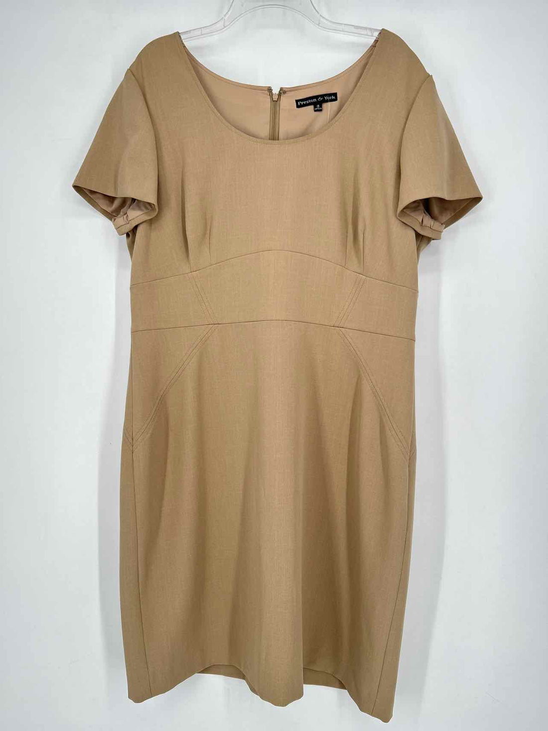 Preston & York Size 18 Khaki Short Sleeve Dress