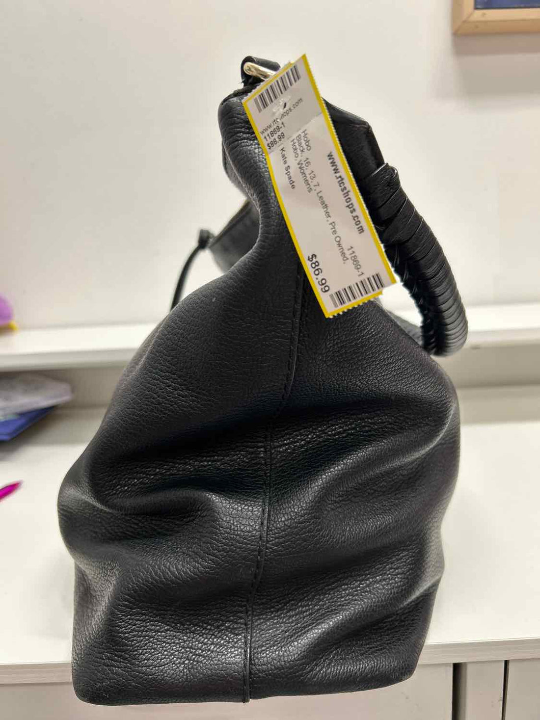 Kate Spade Black Leather Pre Owned Hobo