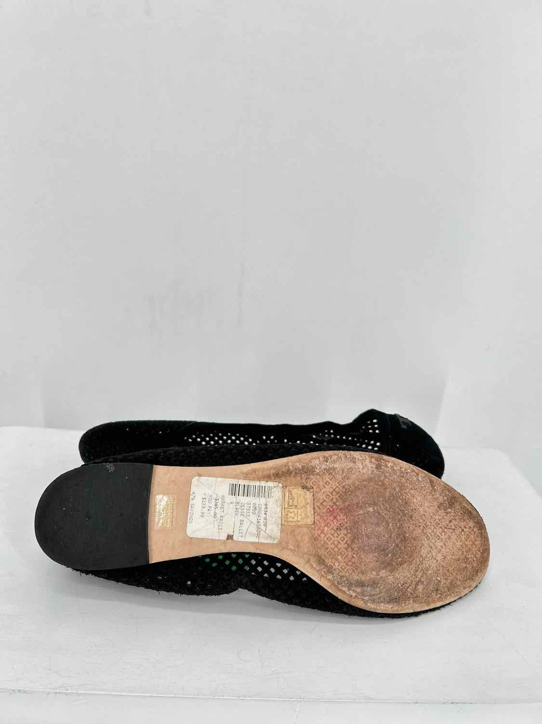 Tory Burch Women Size 9 Black Perforated Flats