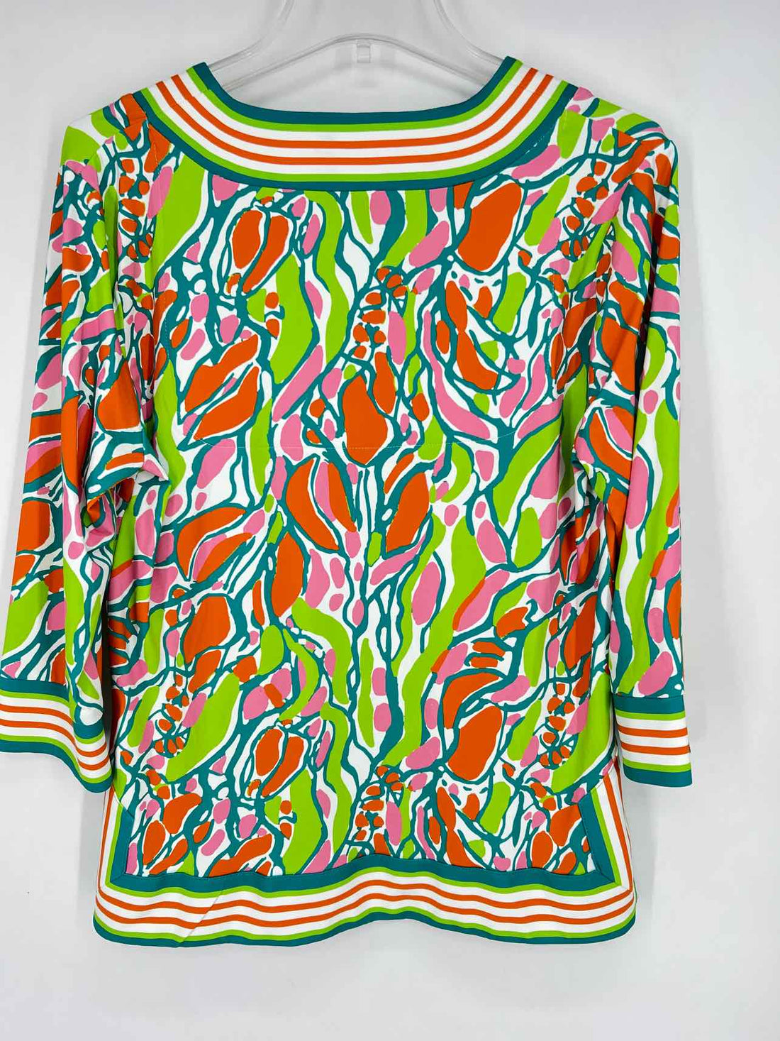 Jean-Pierre Klifa Size M White Green & Orange Long Sleeve
