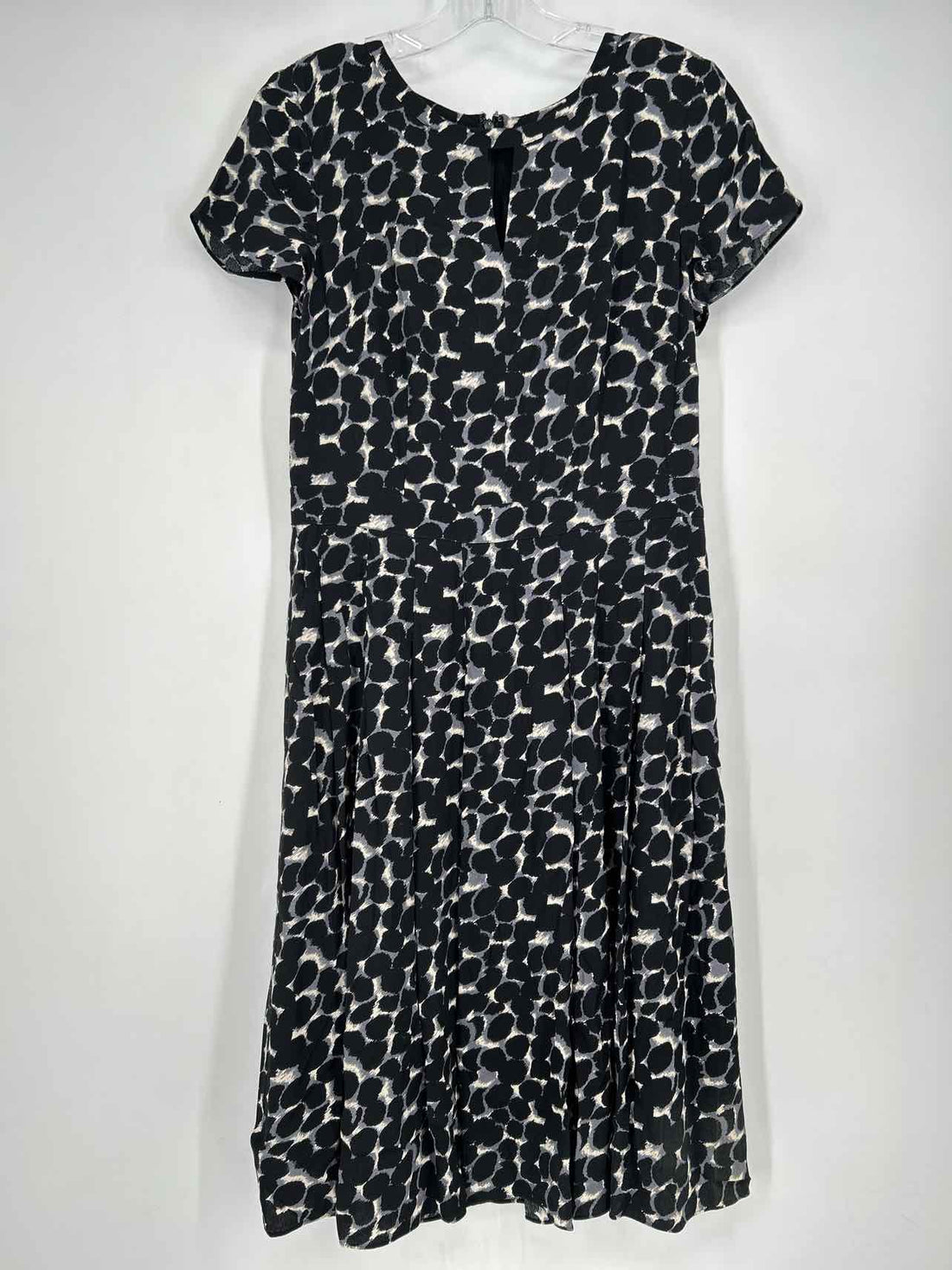 Talbots Size 6 Black Print Dress