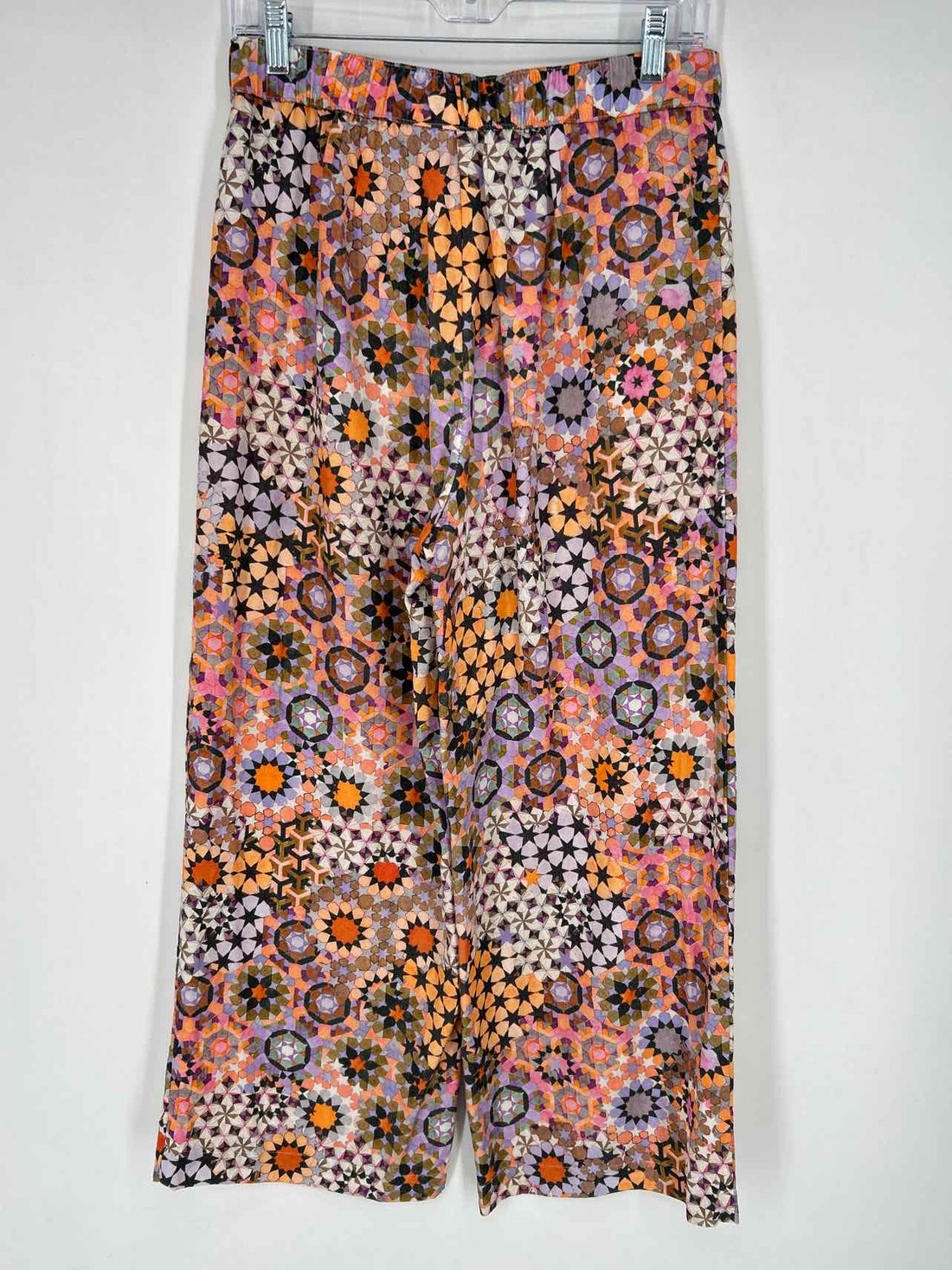 By Anthropologie Size 8 Beige & orange print Pants