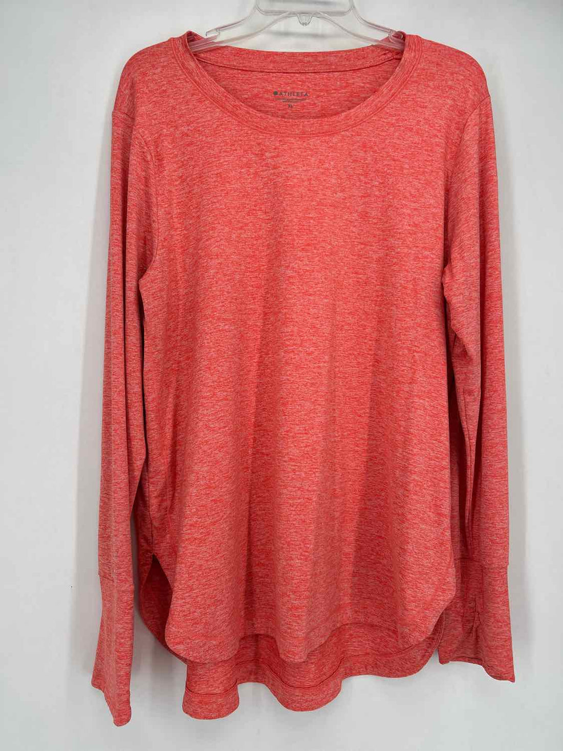 Athleta Size XL Heathered Orange Active Tops