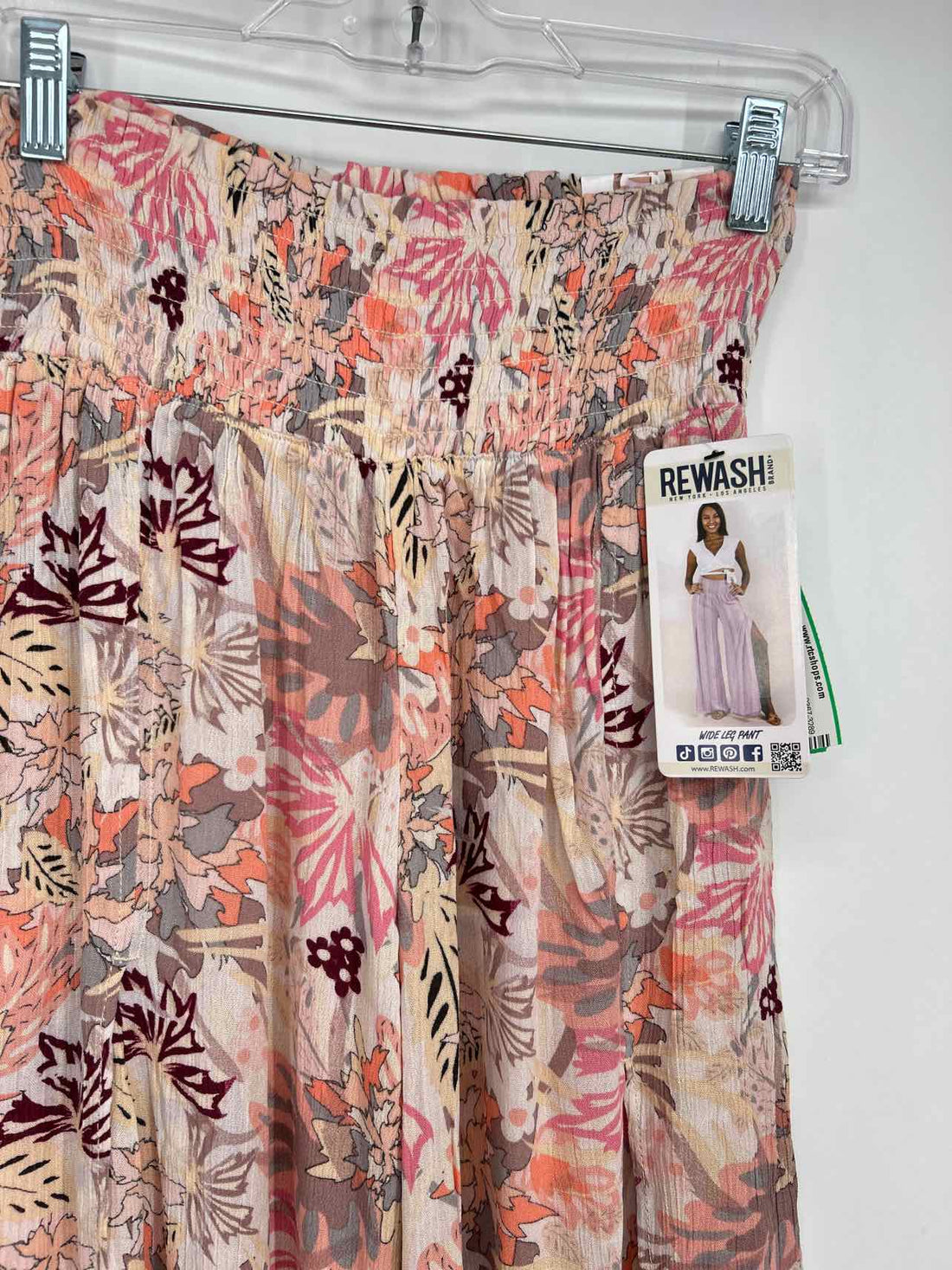 Rewash Size XL Pink & Cream Floral NWT Pants