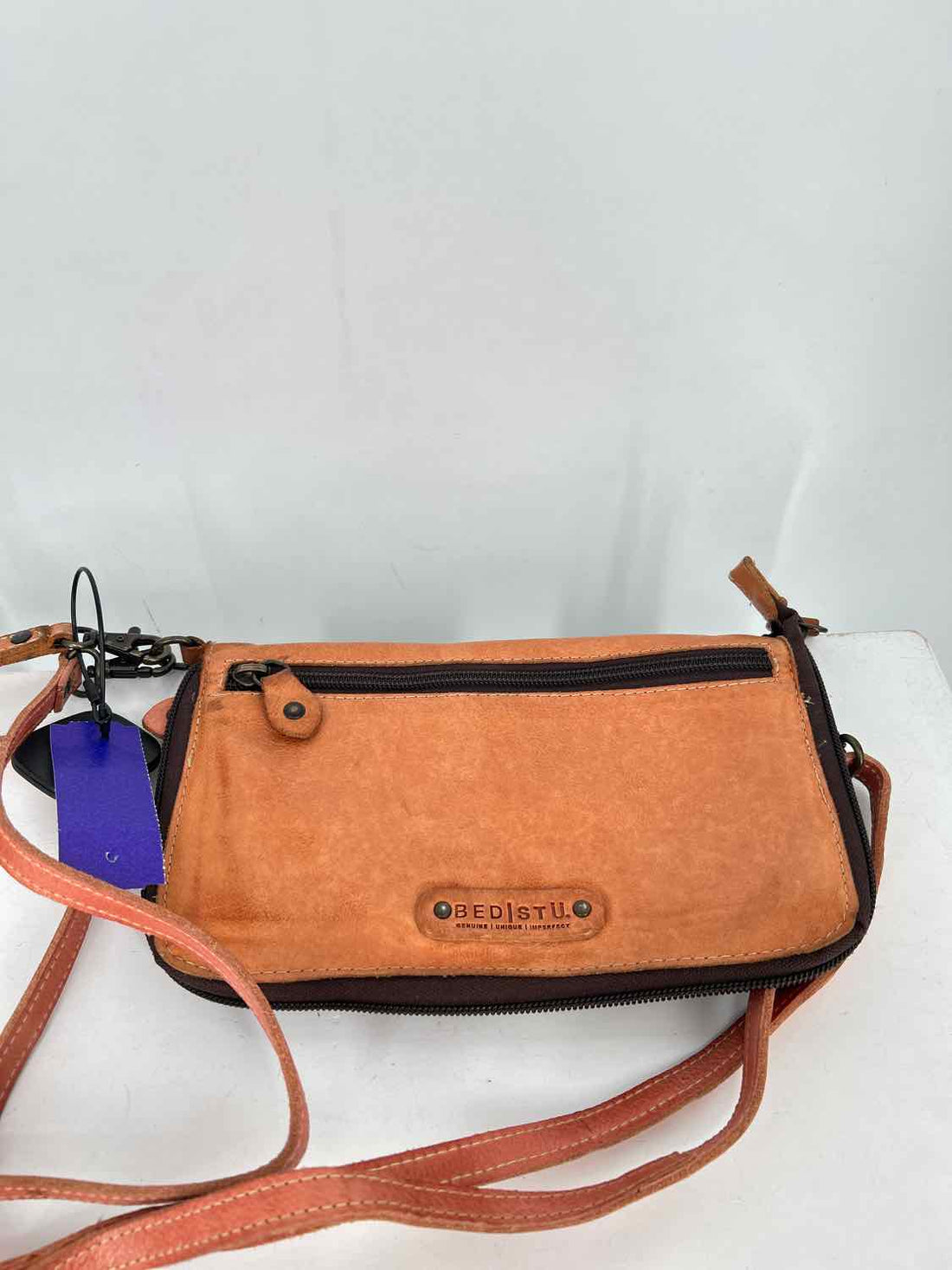 Bedstu Tan Leather Crossbody