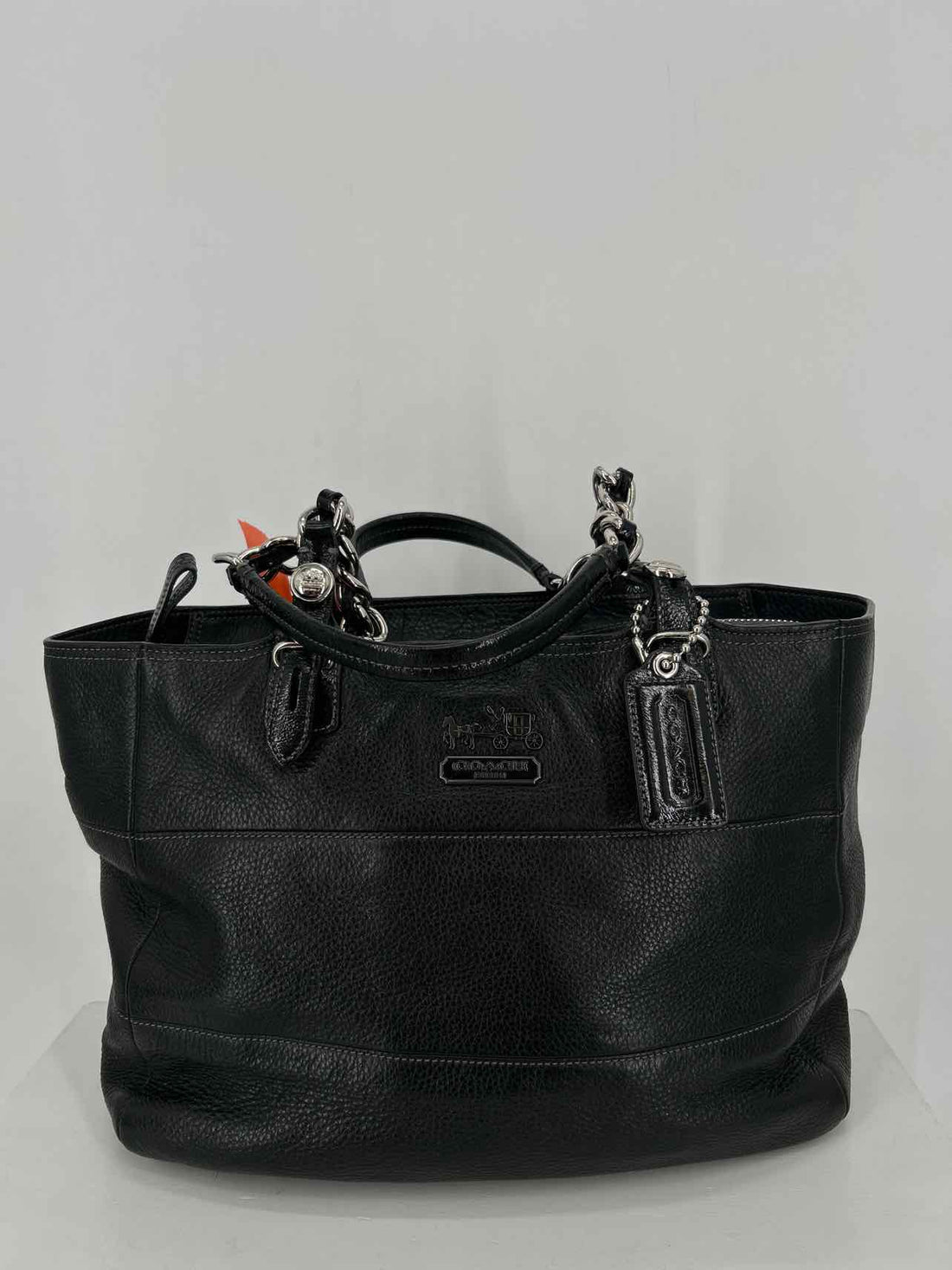Coach Black Leather Vintage Tote