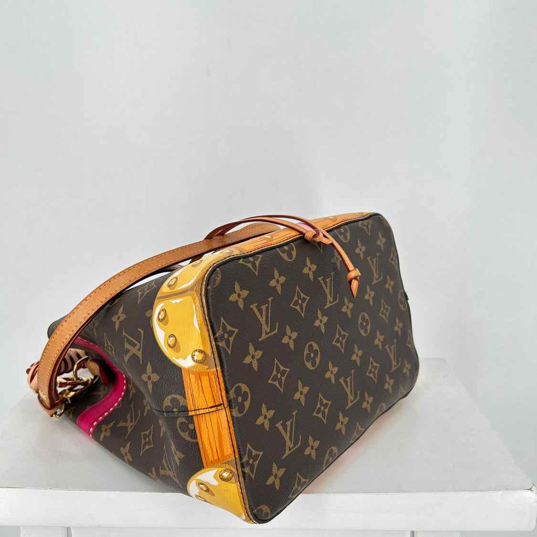 Louis Vuitton Summer Trunks  Monogram Coated Canvas & Leather Pre Owned LUXURY