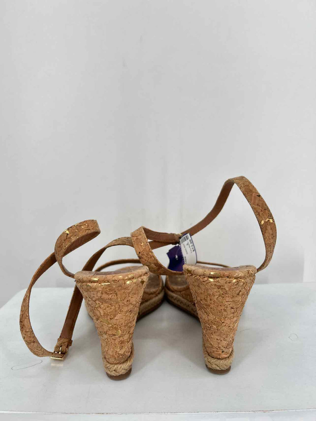 Tory Burch Women Size 8.5 Cork Espadrilles Wedges