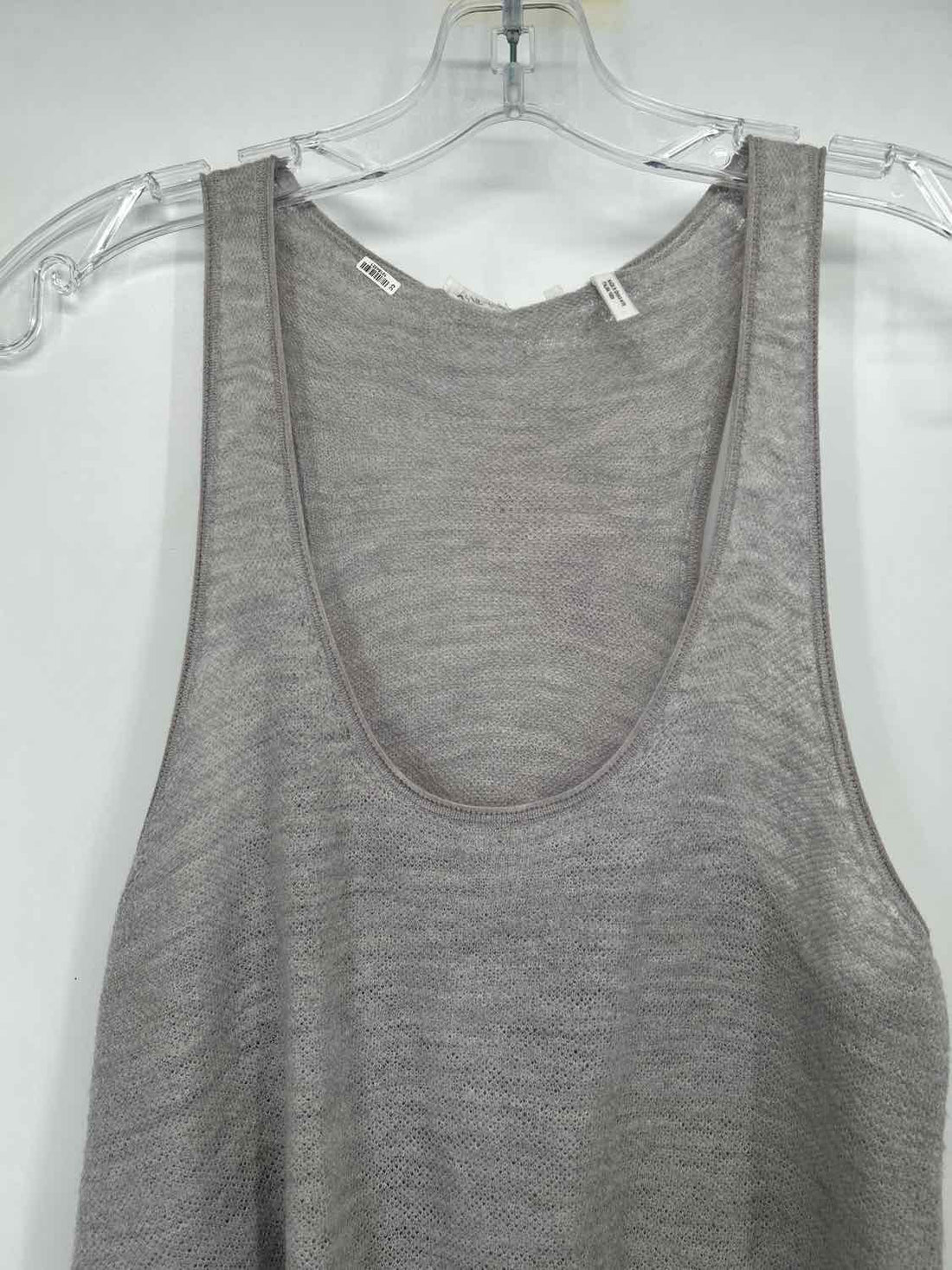 Helmut Lang Size L Gray Wool 100% Tank Top