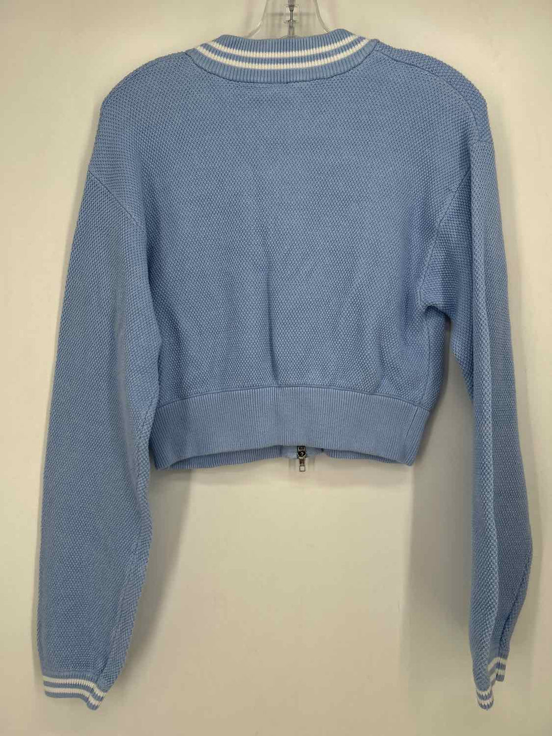 Alo Yoga Size M Light Blue & White Active Jacket