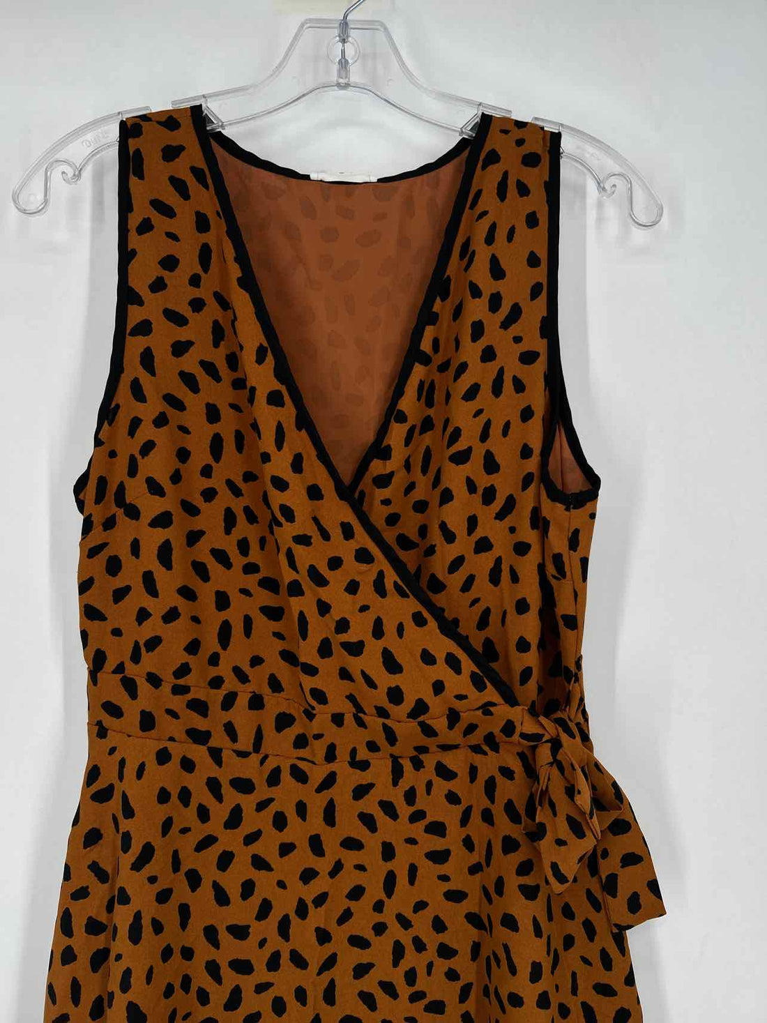Everly Size L Cheetah Sleeveless Dress