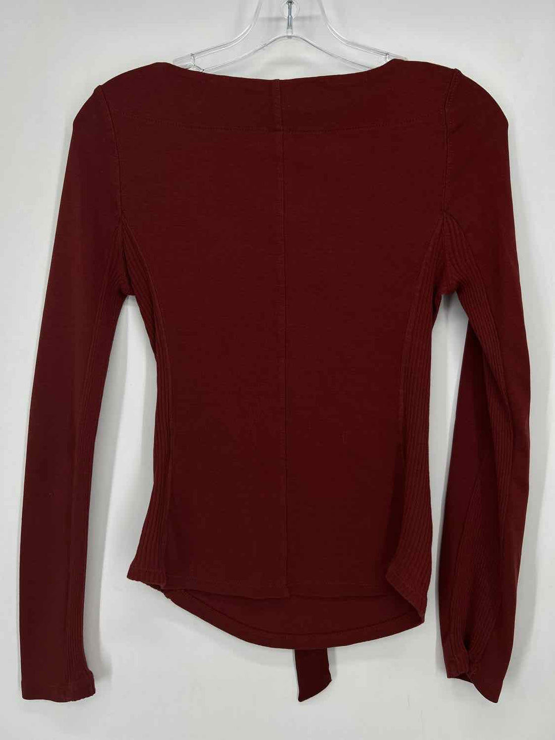 Free People Size XS Maroon Long Sleeve