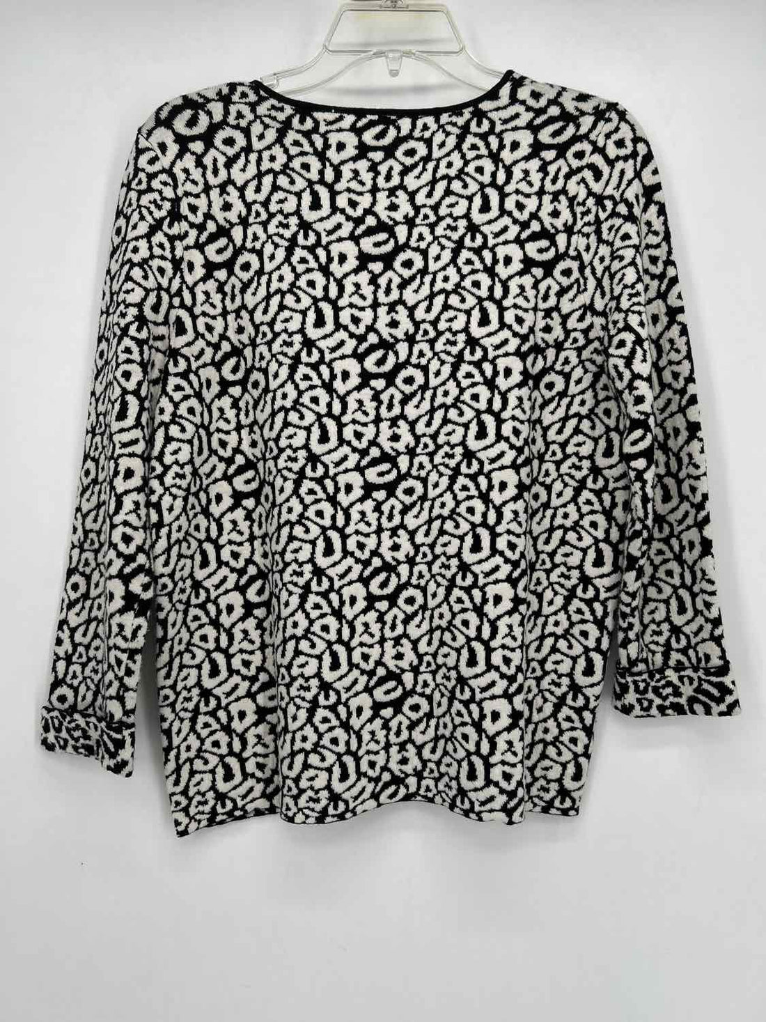 Ann Taylor Size M Black & White Leopard Sweater