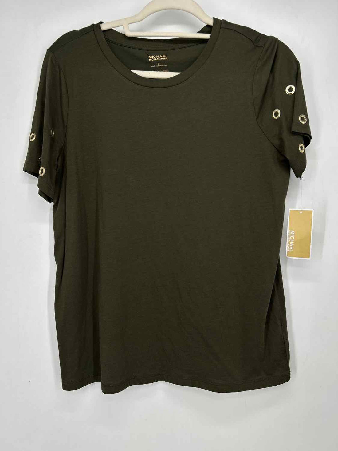 Michael Kors Size M Green NWT Short Sleeve