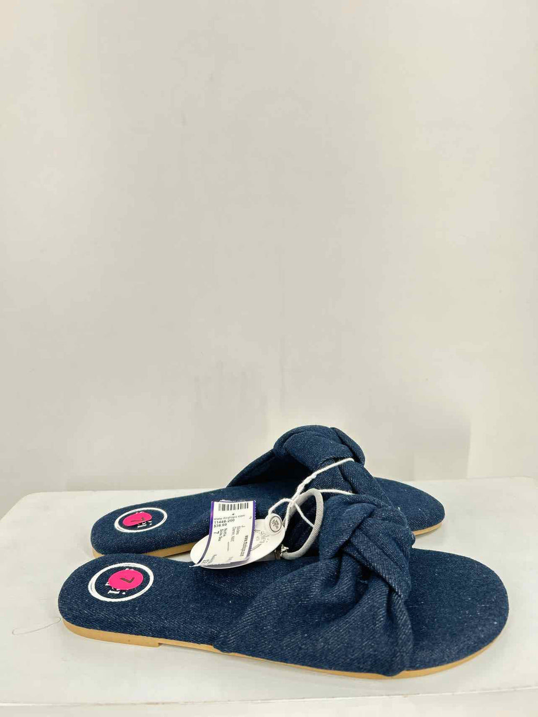 Solei Sea Women Size 7 Denim NWT Slides
