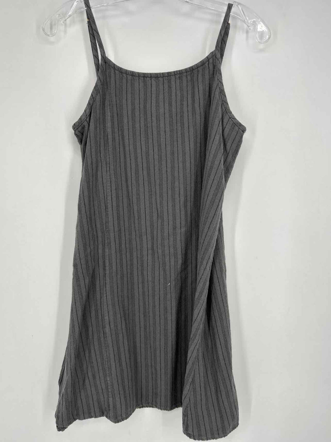 Natural Life Size M Gray Striped Dress