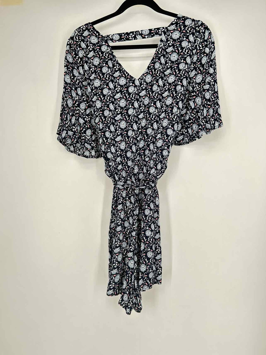 Loft Size M Navy Floral Rompers