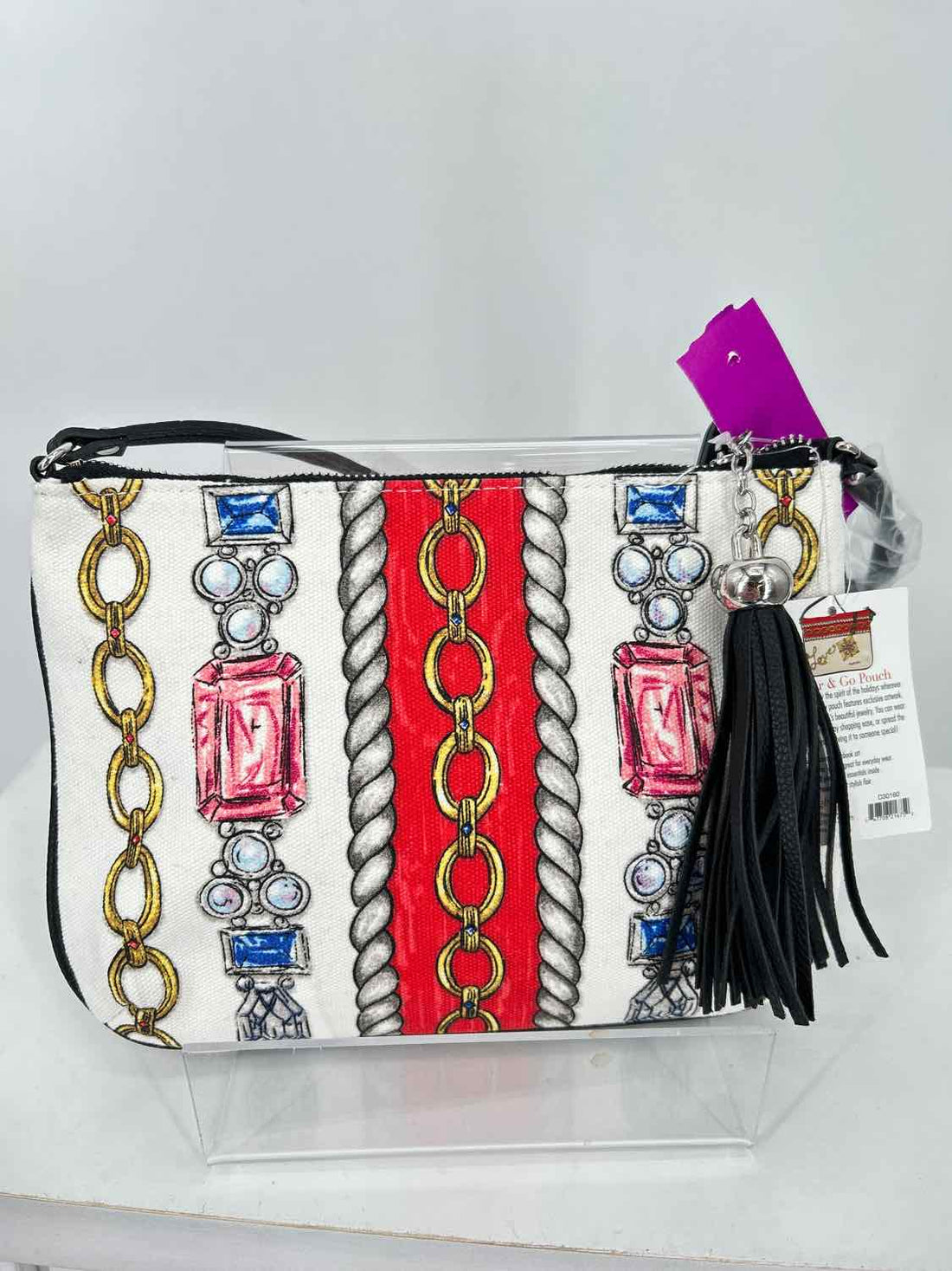 Brighton Beige Print Canvas Crossbody