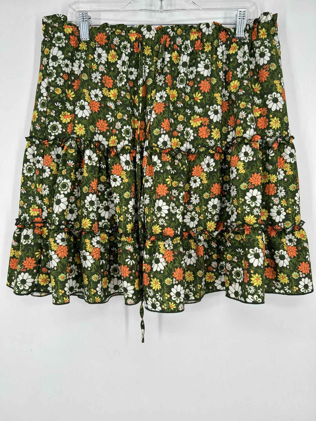 Nashalyly Size 2X Green Floral Skort