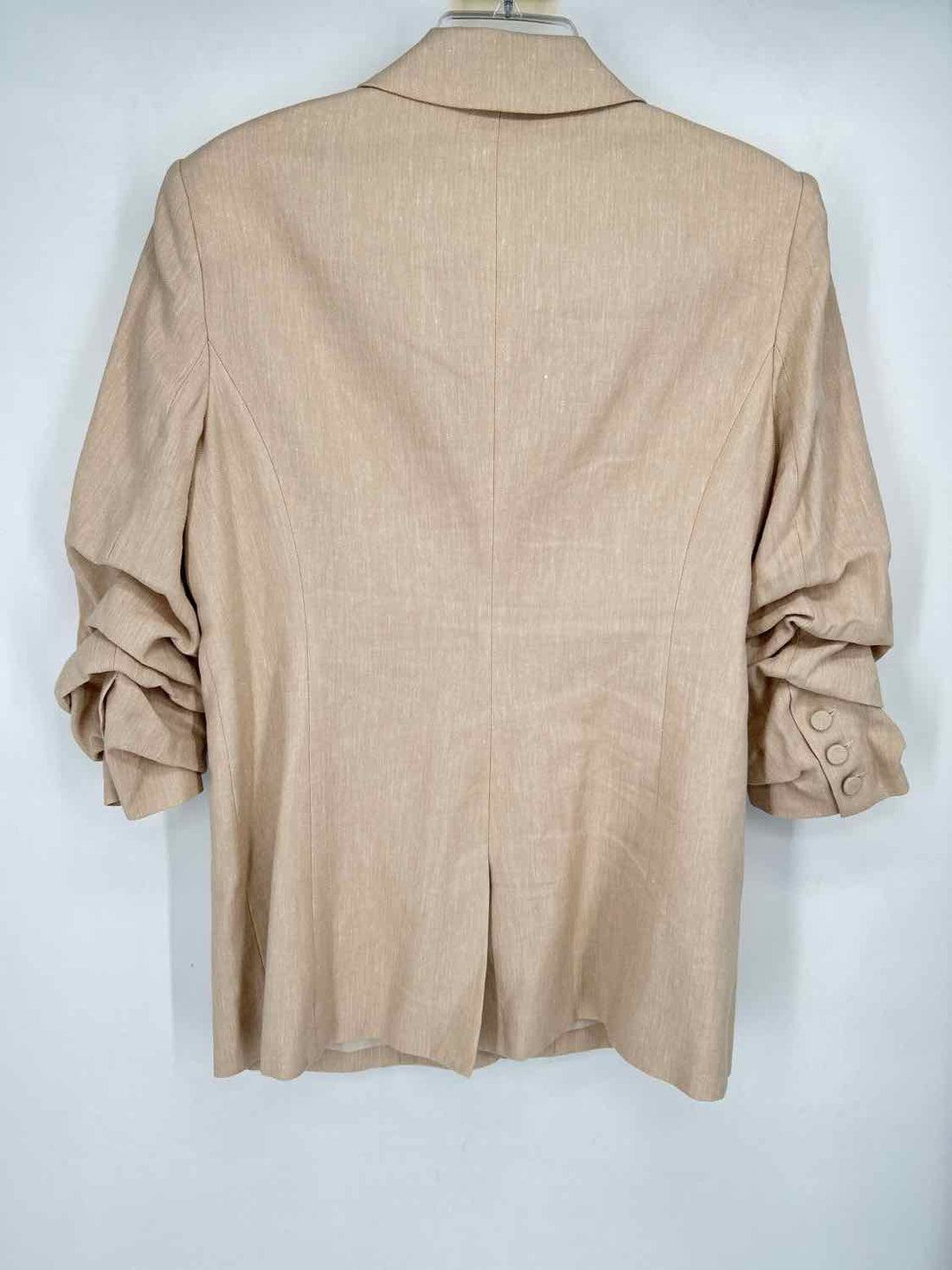 Cinq a Sept Size 8 Tan Linen Blend Blazer