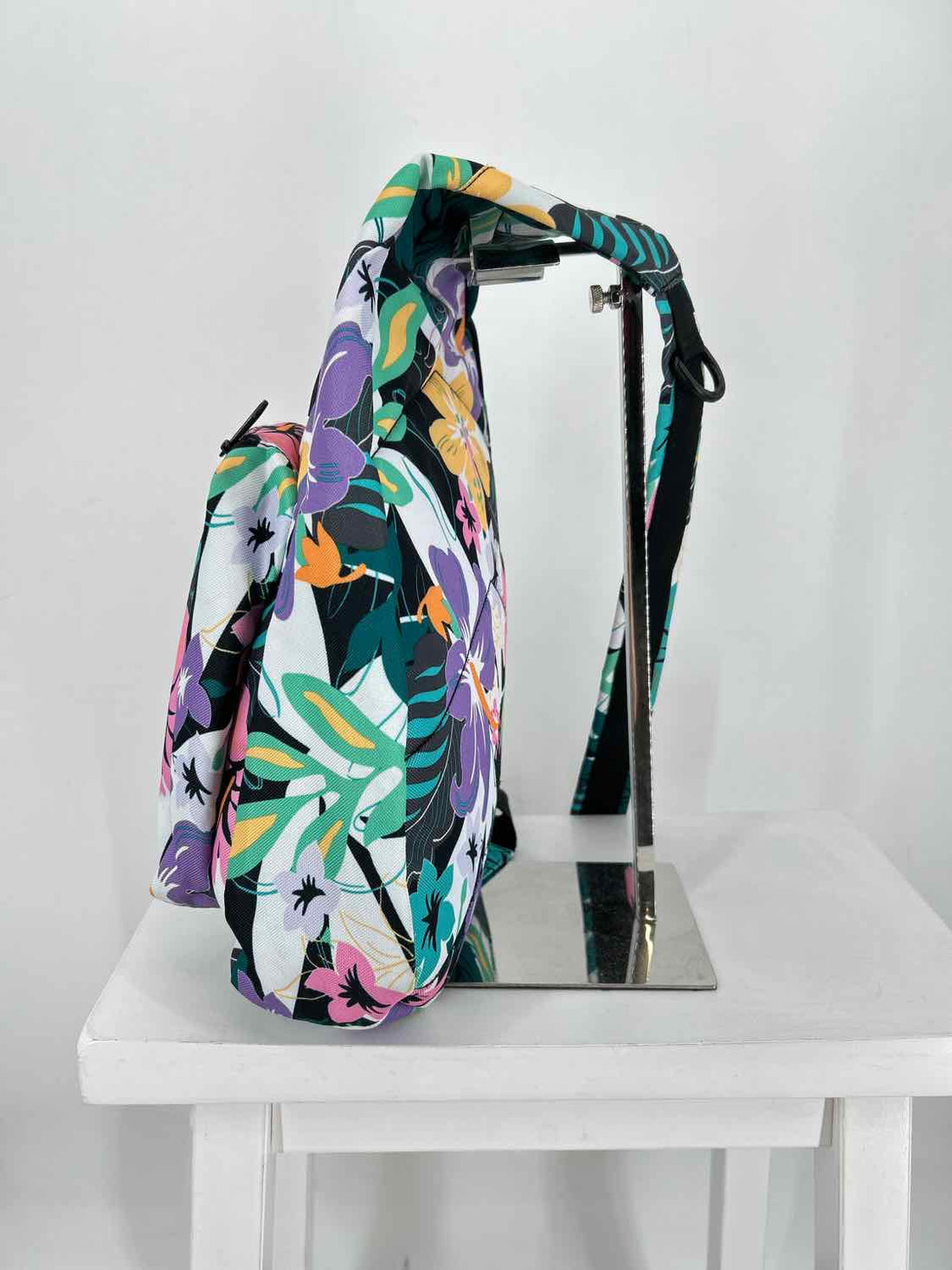 Vera Bradley Black & White Floral Sling Bag Backpack