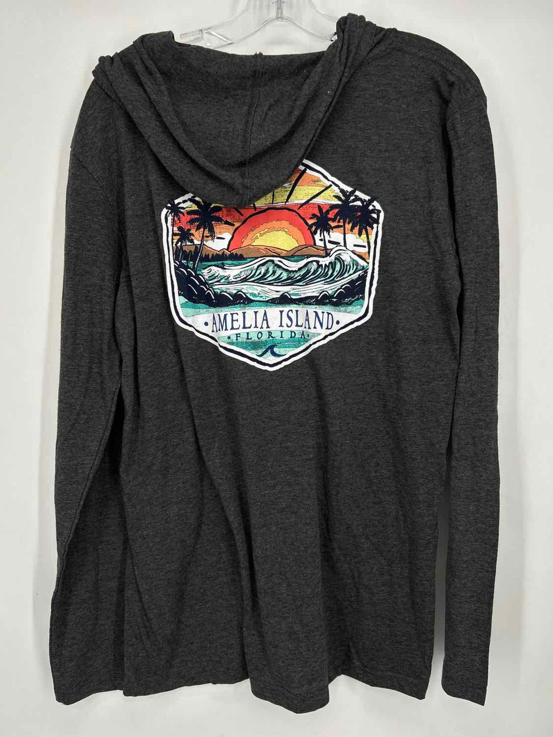 Prairie Mountain Size L Gray Hoodie