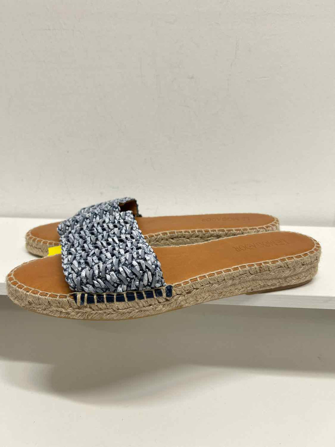 Le Mogador Women Size 40 (9-9.5) Blue Like New Espadrilles Slides