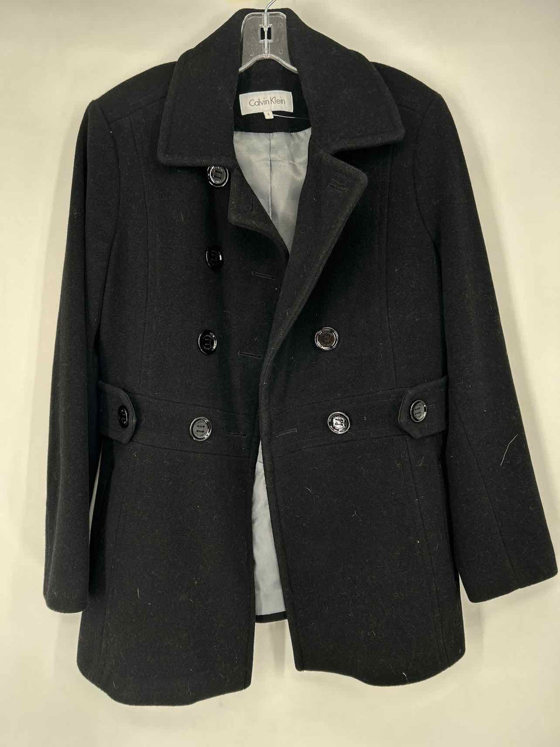 Calvin Klein Size 6 Black Coat