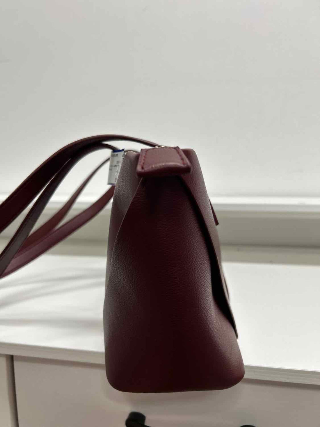 Isabelle Burgundy Faux Leather Pre Owned Tote