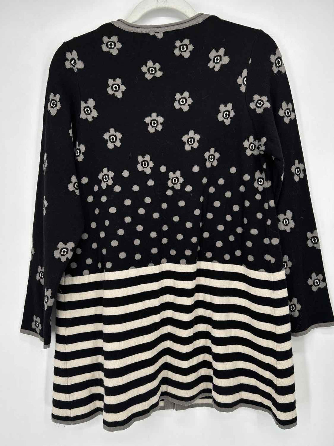 Gudrun Sjoden Size S Black & Gray Cotton Cardigan