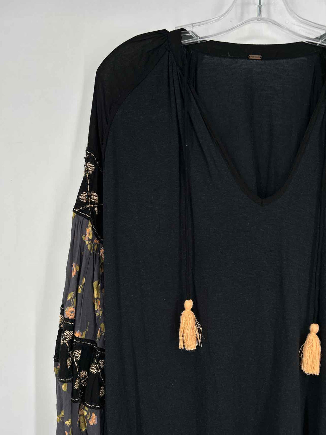 Free People Size M Black Long Sleeve Dress