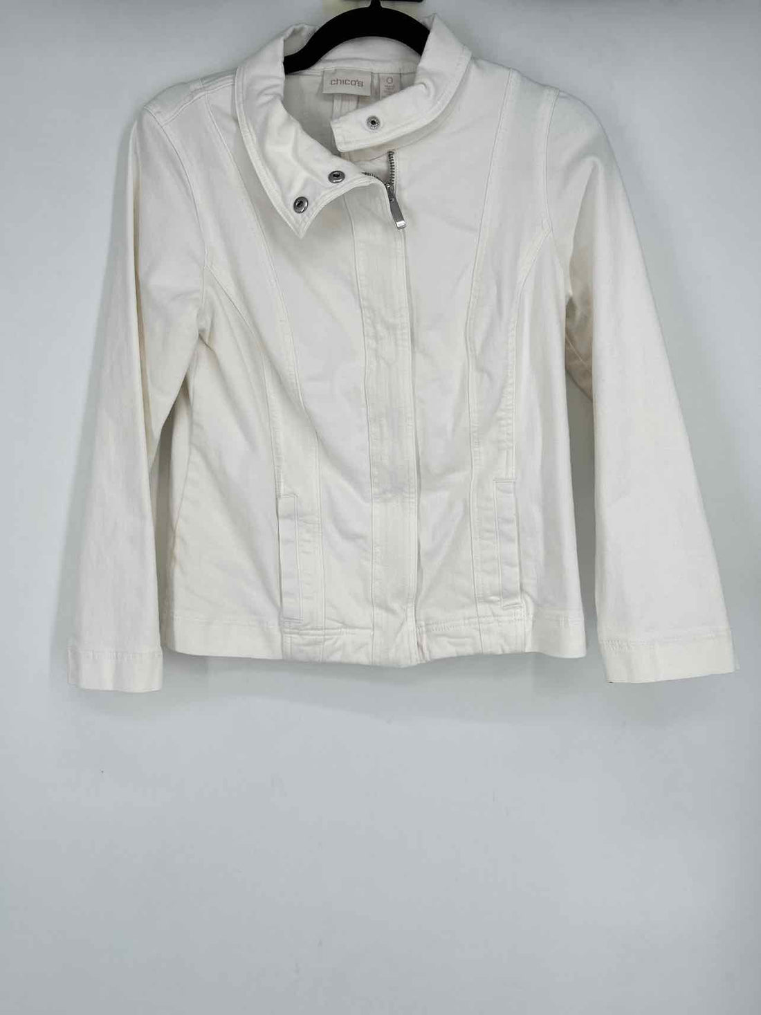 Chicos Size 0 (4) White Jacket