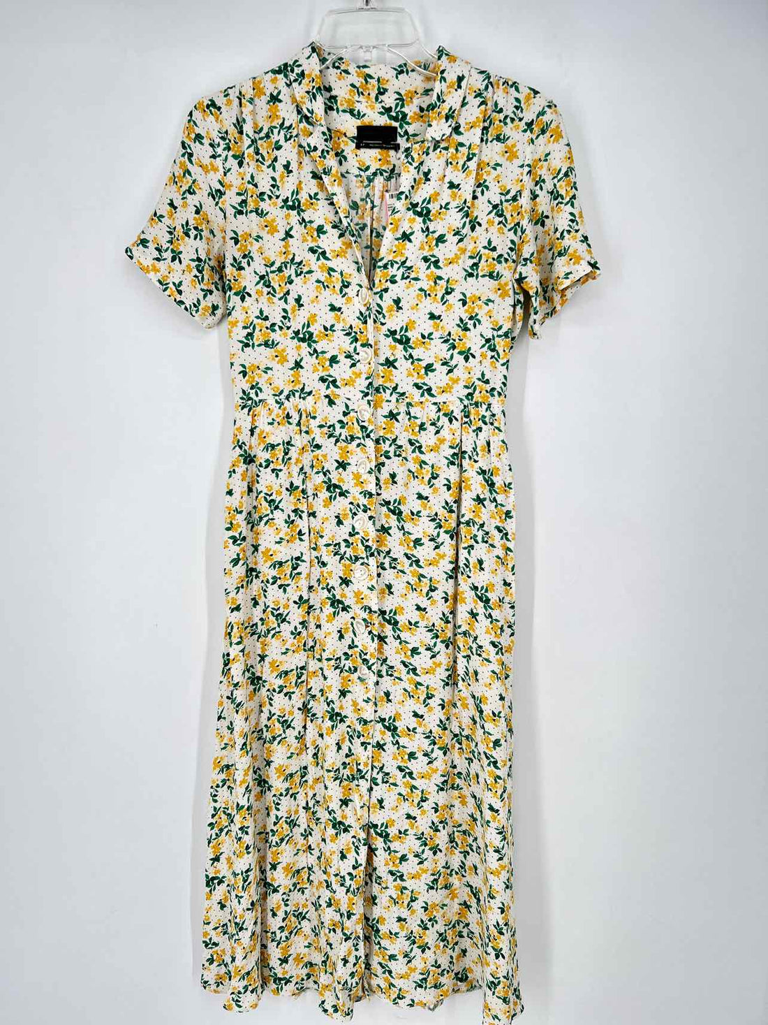 Urban Outfitters Size S White Floral Short Sleeve Dress