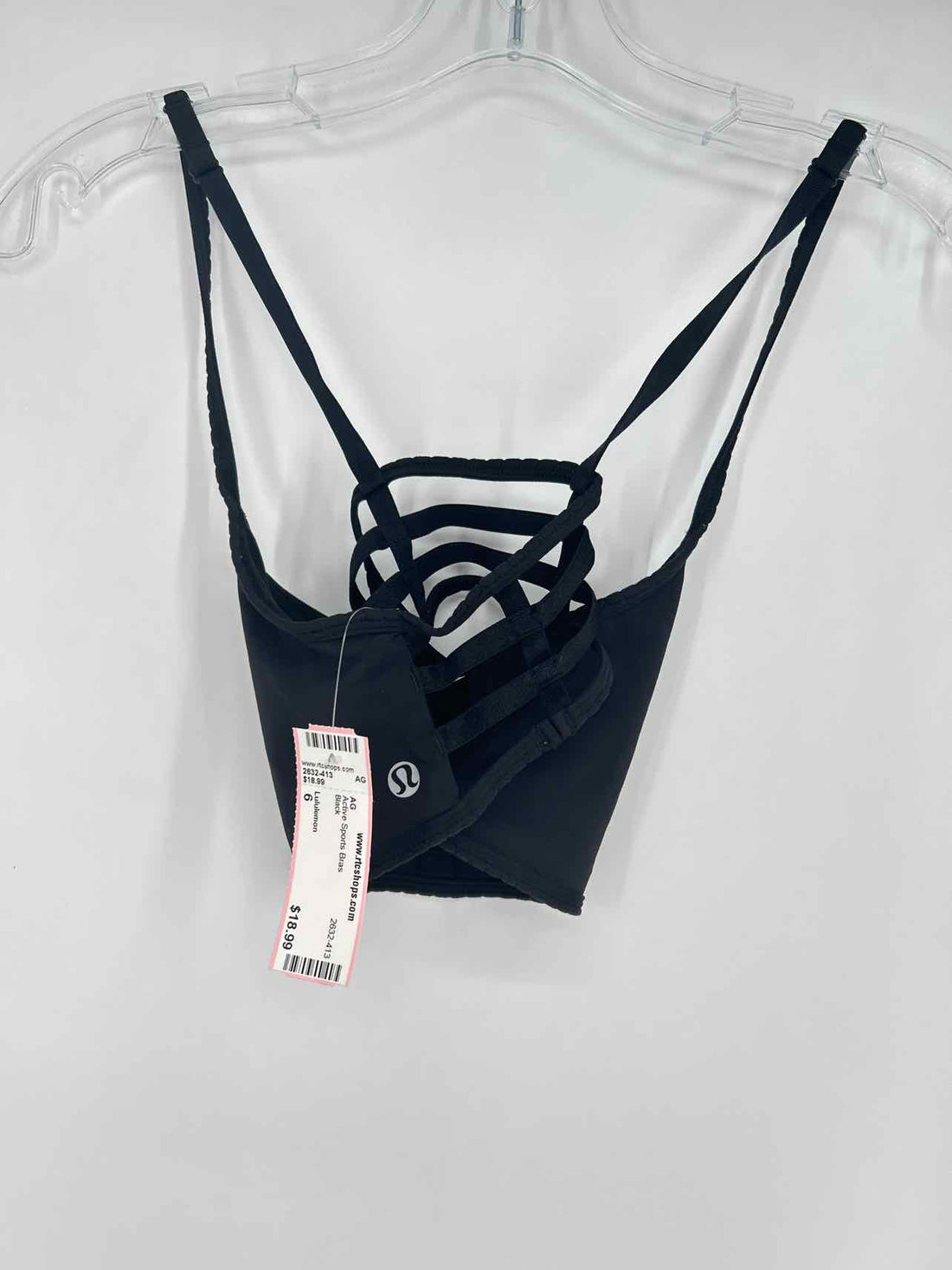 Lululemon Size 6 Black Active Sports Bras