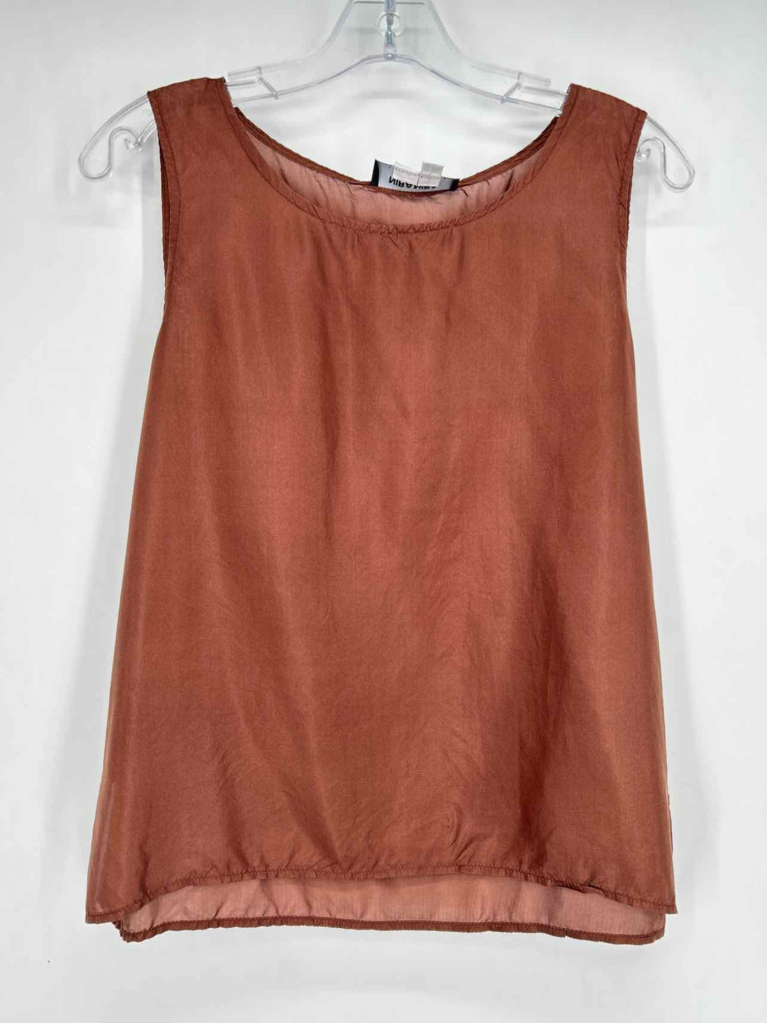 Nira Nira Size L Brown Silk Sleeveless