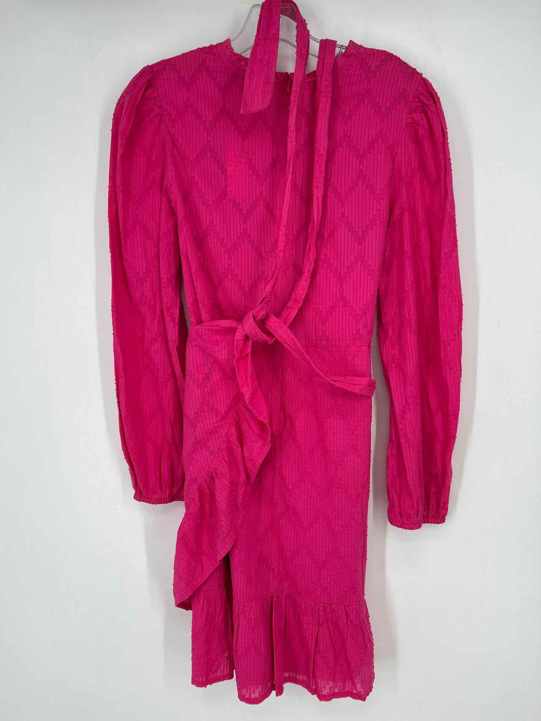 J Crew Size M Hot Pink Long Sleeve Dress