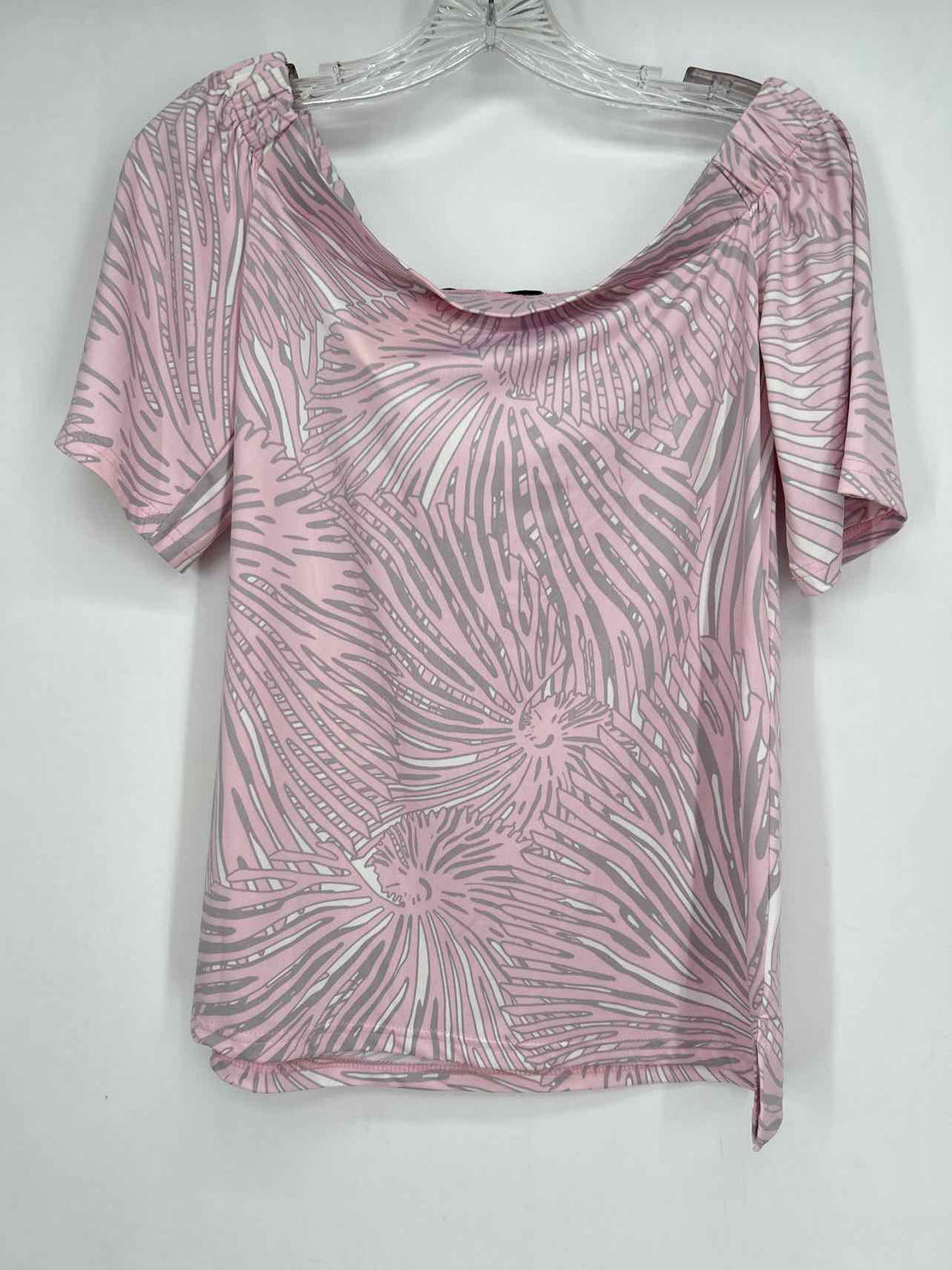 La Mer Luxe Size XS Pink & Gray NWT Short Sleeve