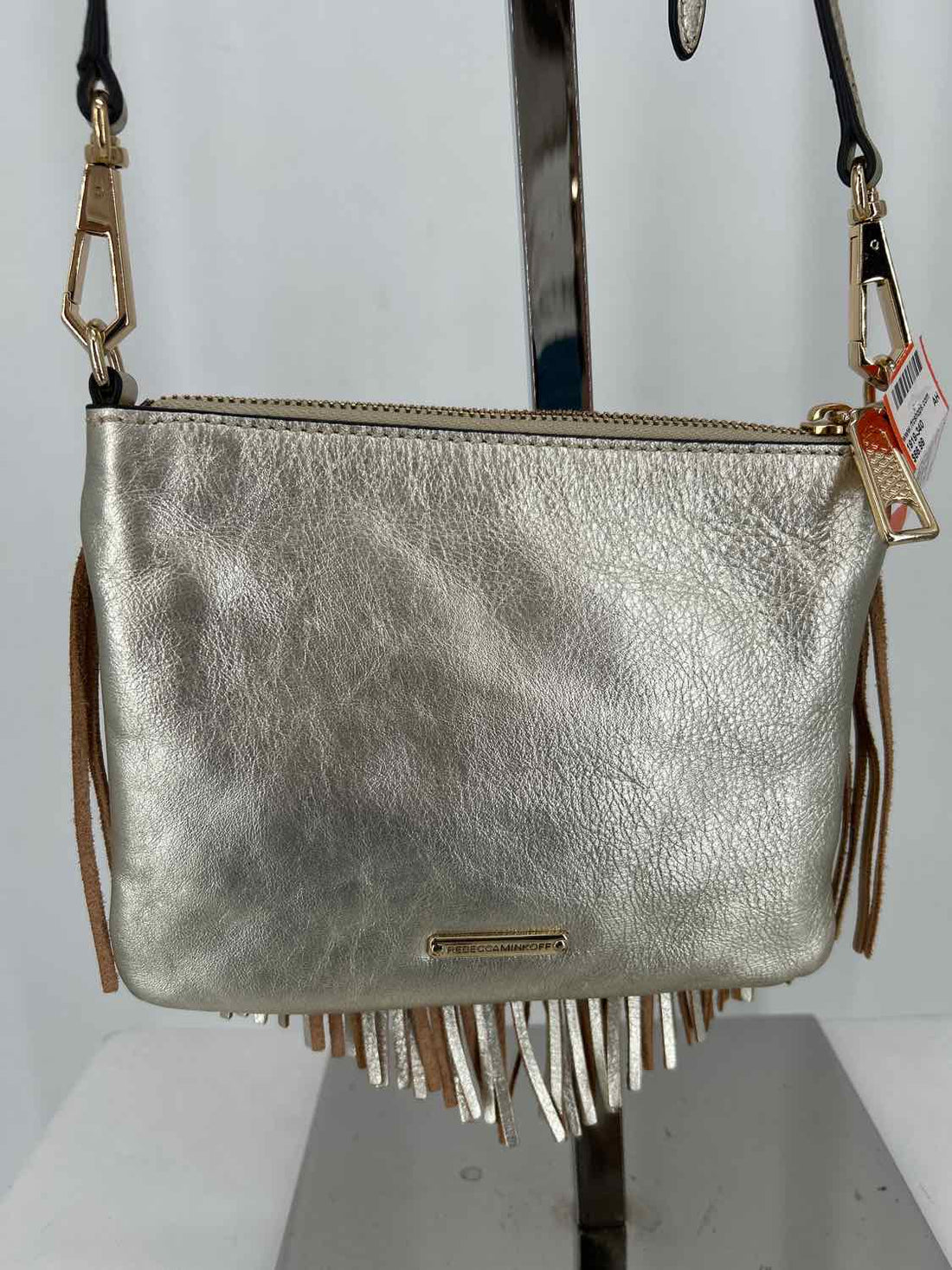 Rebecca Minkoff Gold Leather Pre Owned Crossbody