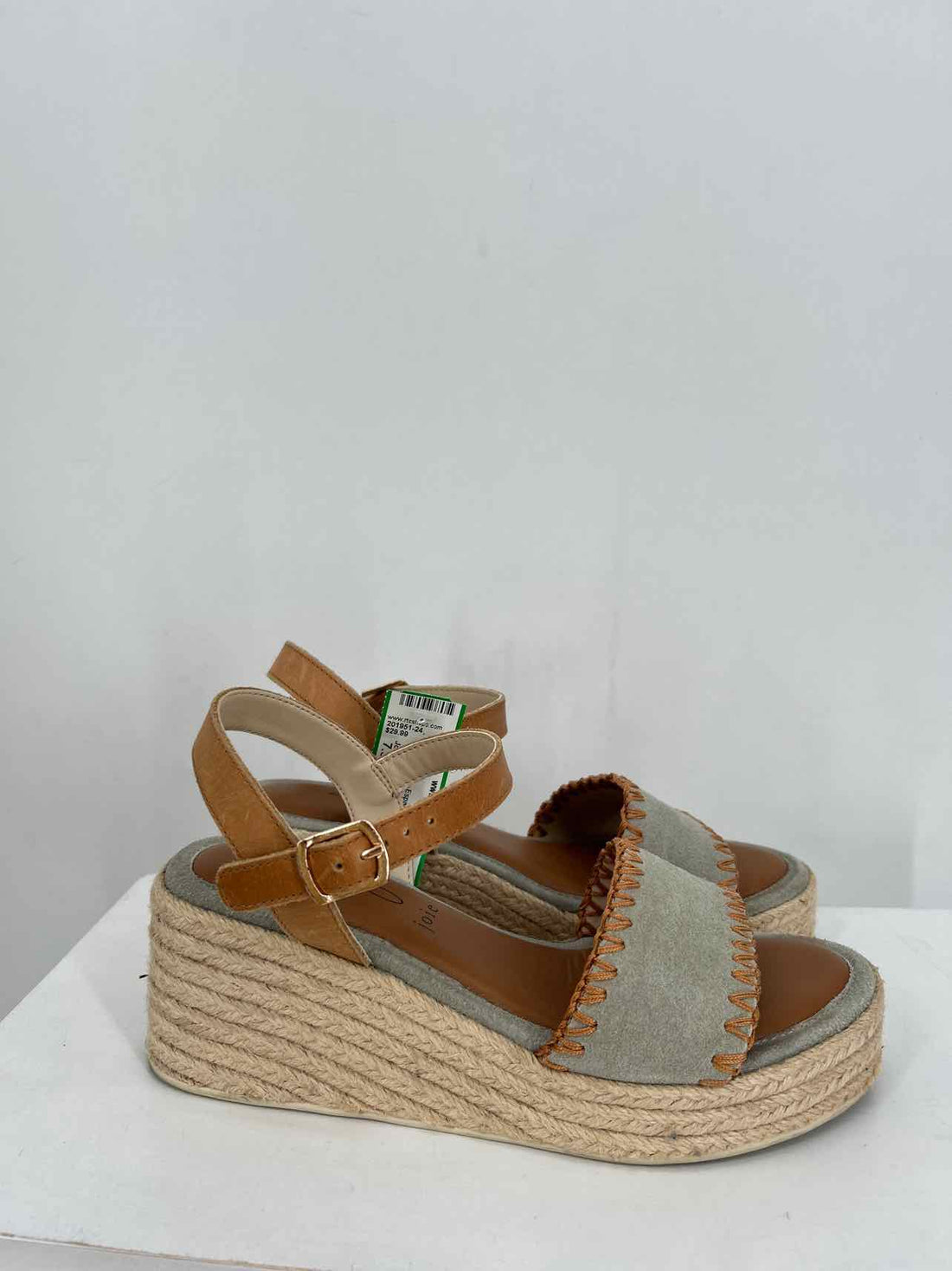 Joie Women Size 7.5 Powder Blue Espadrilles Wedges