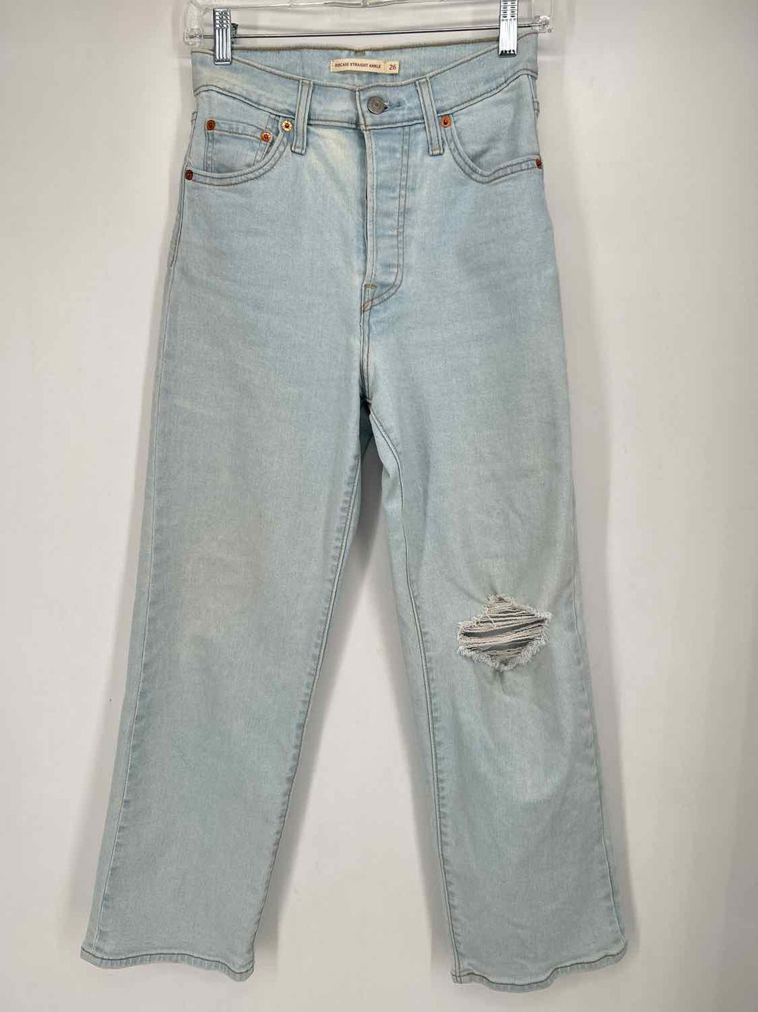 Levi Strauss Size 26 Light Wash Denim Jeans